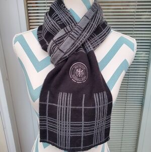 Mens Black and Gray Reversable Scarf German Football (Soccer) Association